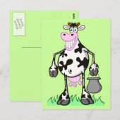 Carte Postale vache (Devant / Derrière)