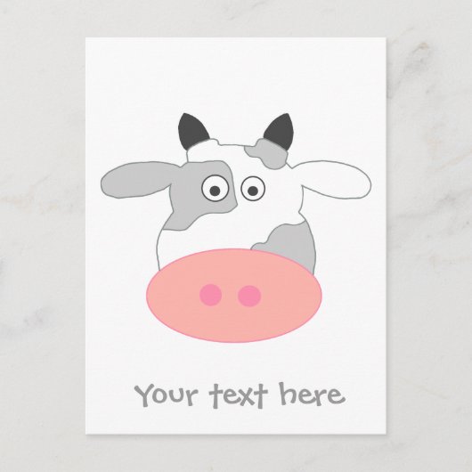 Carte Postale Vache (Devant)