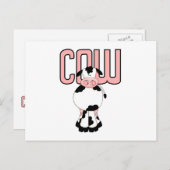 CARTE POSTALE VACHE (Devant / Derrière)