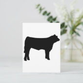 Carte Postale vache (Debout devant)