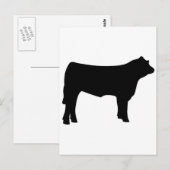 Carte Postale vache (Devant / Derrière)