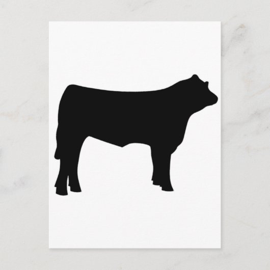 Carte Postale vache (Devant)