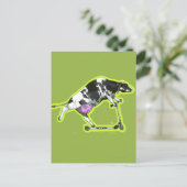 Carte Postale Vache à cheval sur un scooter (Debout devant)