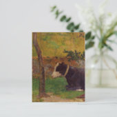 Carte Postale Vache à genoux par Paul Gauguin (Debout devant)