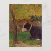 Vache à genoux par Paul Gauguin