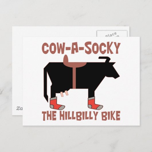 Carte Postale Vache A Socky (Devant / Derrière)