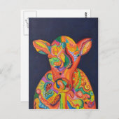 Carte Postale Vache abrégée (Devant / Derrière)