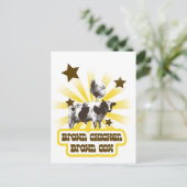 Carte Postale Vache Brown de poulet Brown 2 (Debout devant)