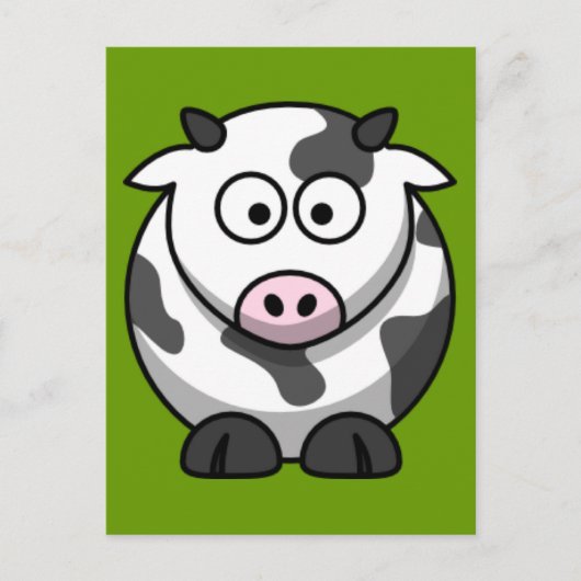 Carte Postale Vache caricaturale (Devant)