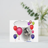 Carte Postale vache d'anniversaire (Debout devant)