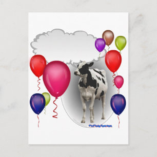 Carte Postale vache d'anniversaire