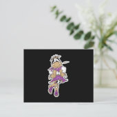 Carte Postale Vache de fille cow-boy mignonne (Debout devant)