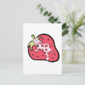 Carte Postale Vache de fraise rose (Debout devant)
