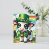 Carte Postale Vache de la journée Saint-Patricks (Debout devant)