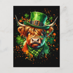 Carte Postale Vache de la Saint-Patrick