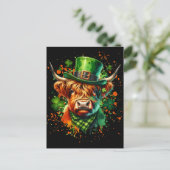 Carte Postale Vache de la Saint-Patrick (Debout devant)