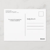 Carte Postale Vache des Highlands Fête Nouvelle Maison Joyeux No (Dos)