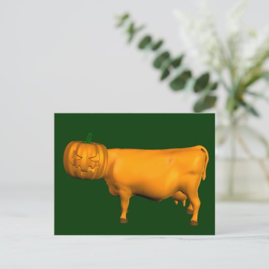 Carte Postale Vache d'Halloween (Debout devant)