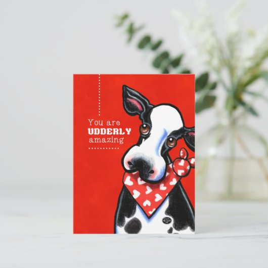 Carte Postale Vache douce Extraordinaire (Debout devant)