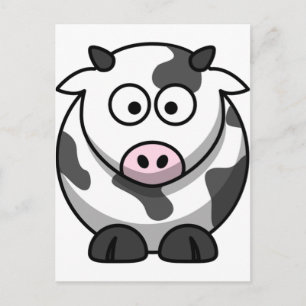 Carte Postale Vache drôle mignonne