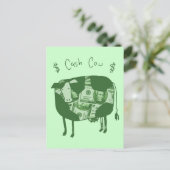 Carte Postale Vache en espèces (Debout devant)