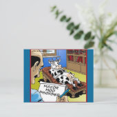 Carte Postale Vache En Thérapie 4 Mooo Troubles Cadeaux Tee - sh (Debout devant)