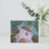 CARTE POSTALE VACHE ET ROBE (Debout devant)