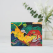 Carte Postale Vache jaune par Franz Marc (Debout devant)