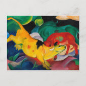 Carte Postale Vache jaune par Franz Marc (Devant)