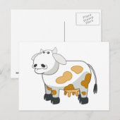 Carte postale Vache laitière (Devant / Derrière)