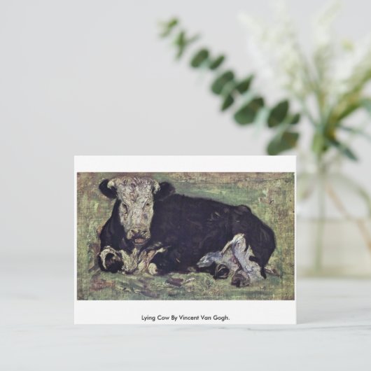 Carte Postale Vache Lying De Vincent Van Gogh. (Debout devant)