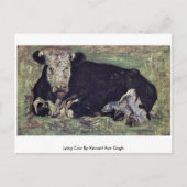Carte Postale Vache Lying De Vincent Van Gogh. (Devant)