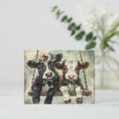 Carte Postale Vache mignonne (Debout devant)