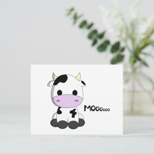 Carte Postale Vache mignonne (Debout devant)