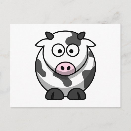 Carte Postale Vache mignonne (Devant)
