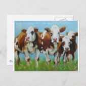 Carte Postale Vache n° 340 (Devant / Derrière)