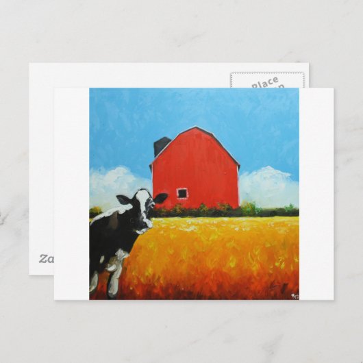 Carte Postale Vache n° 352 (Devant / Derrière)