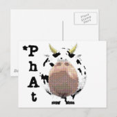 Carte Postale vache phare (Devant / Derrière)