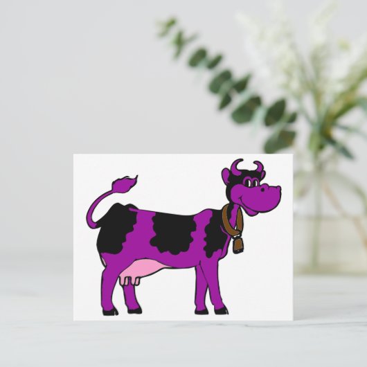 Carte Postale Vache pourpre (Debout devant)