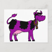 Carte Postale Vache pourpre (Devant)