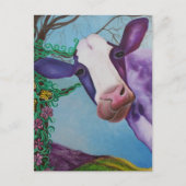 Carte Postale Vache pourpre (Devant)