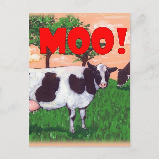 Carte Postale Vache provocatrice (Devant)