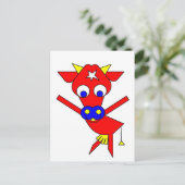 Carte Postale Vache rouge (Debout devant)