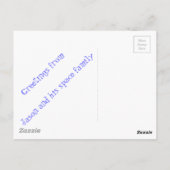 Carte Postale Vache spatiale volant dans l'espace (Dos)