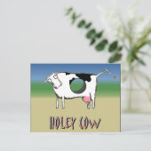 Carte Postale Vache trouée (Debout devant)