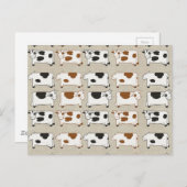 Carte Postale Vaches (Devant / Derrière)