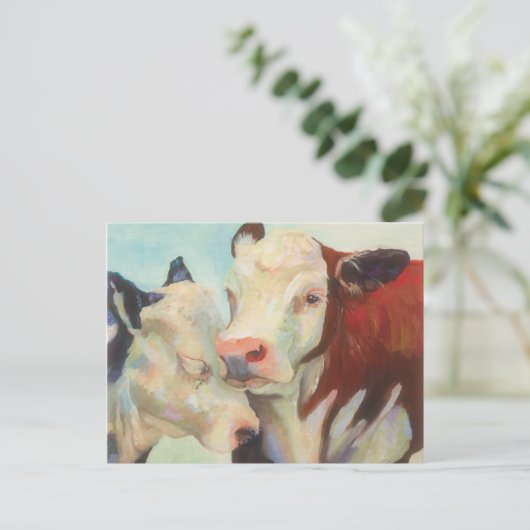 Carte Postale Vaches amoureuses (Debout devant)
