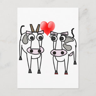 Carte Postale Vaches amoureuses