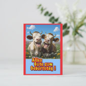 Carte Postale vaches amusantes (Debout devant)