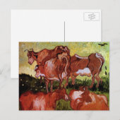 Carte Postale Vaches (après Jordaens) par Vincent van Gogh (Devant / Derrière)